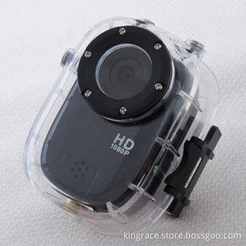 HD Extreme Mini Helmet Sports Action Waterproof Camera with 1,100mAh Battery Capacity